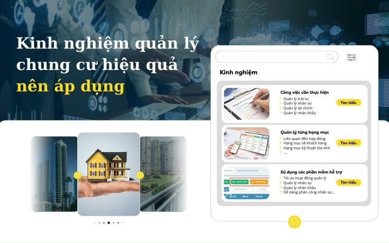 Kinh nghiệm quản lý chung cư hiệu quả